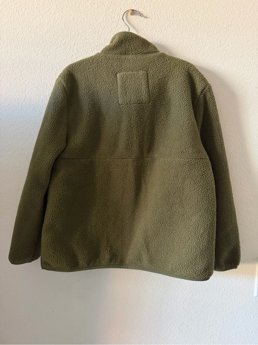GAP Olive Green Kids Fleece Quarter-Zip Pullover
